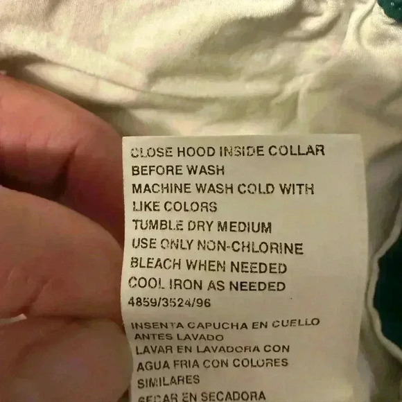 Vintage Regetta Sport green zippered with snaps Windbreaker Jacket Mens size LG - Picture 13 of 13